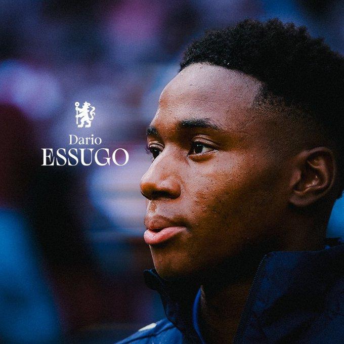 官方：切尔西20岁中场埃苏戈成功接受大腿手术，将开始康复进程